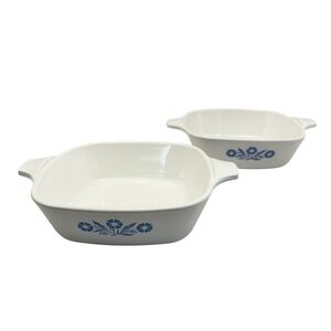 Corning Ware P-41 Petite Pan Cornflower Blue – Set of 2 – Vintage USA